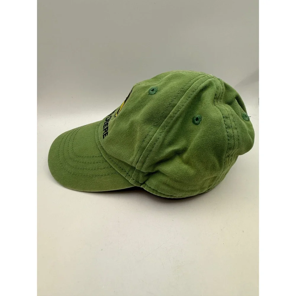John Deere Youth Kids Hat Green Cotton Embroidered Logo Baseball Cap One Size